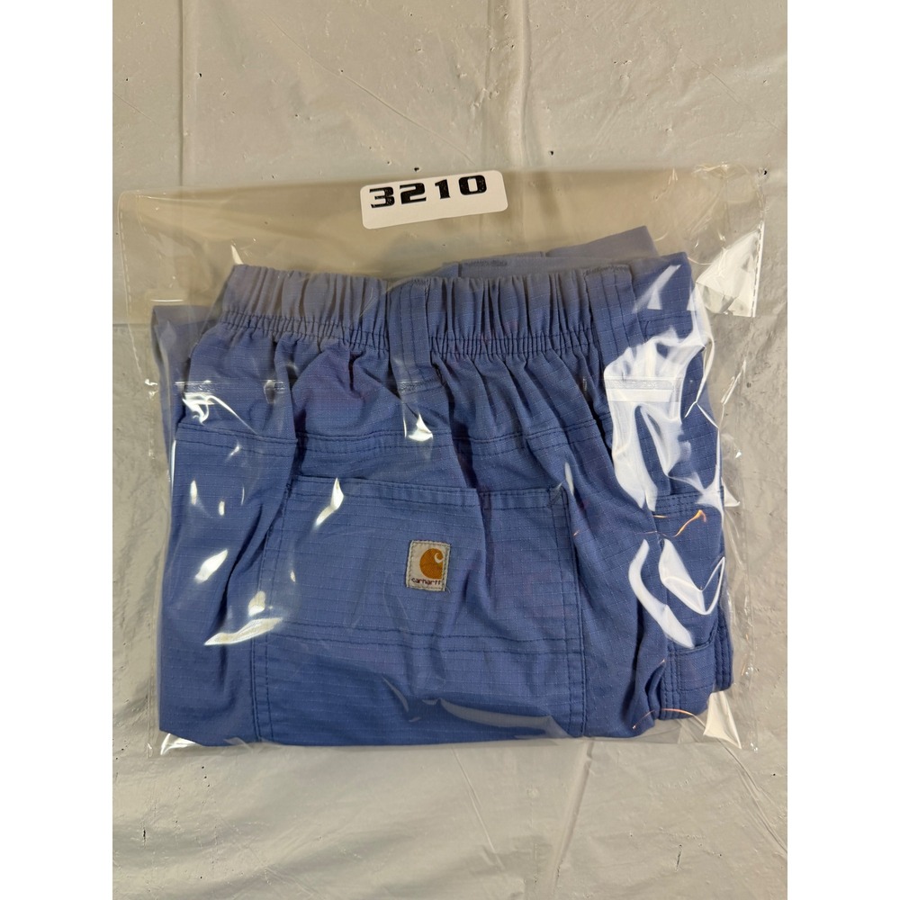 Carhartt Force Liberty Cargo Scrub Pants Womens Large Blue Ripstop C56418 Reg - Picture 8 of 8